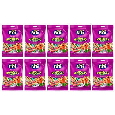 Kit 10 Bala Fini Minhoca Cítrica 90g