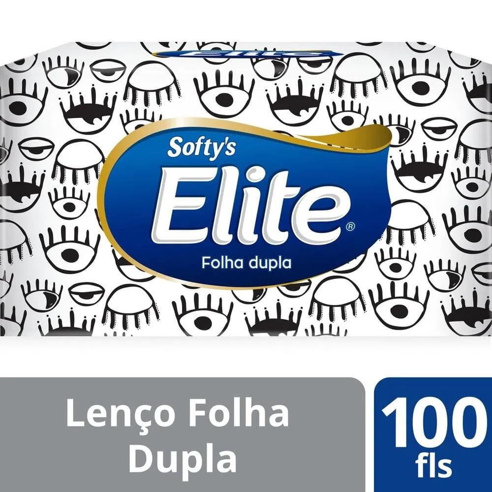 Lenço De Papel Folha Dupla Elite Softy's Máxima Suavidade 100 Unidades - 1
