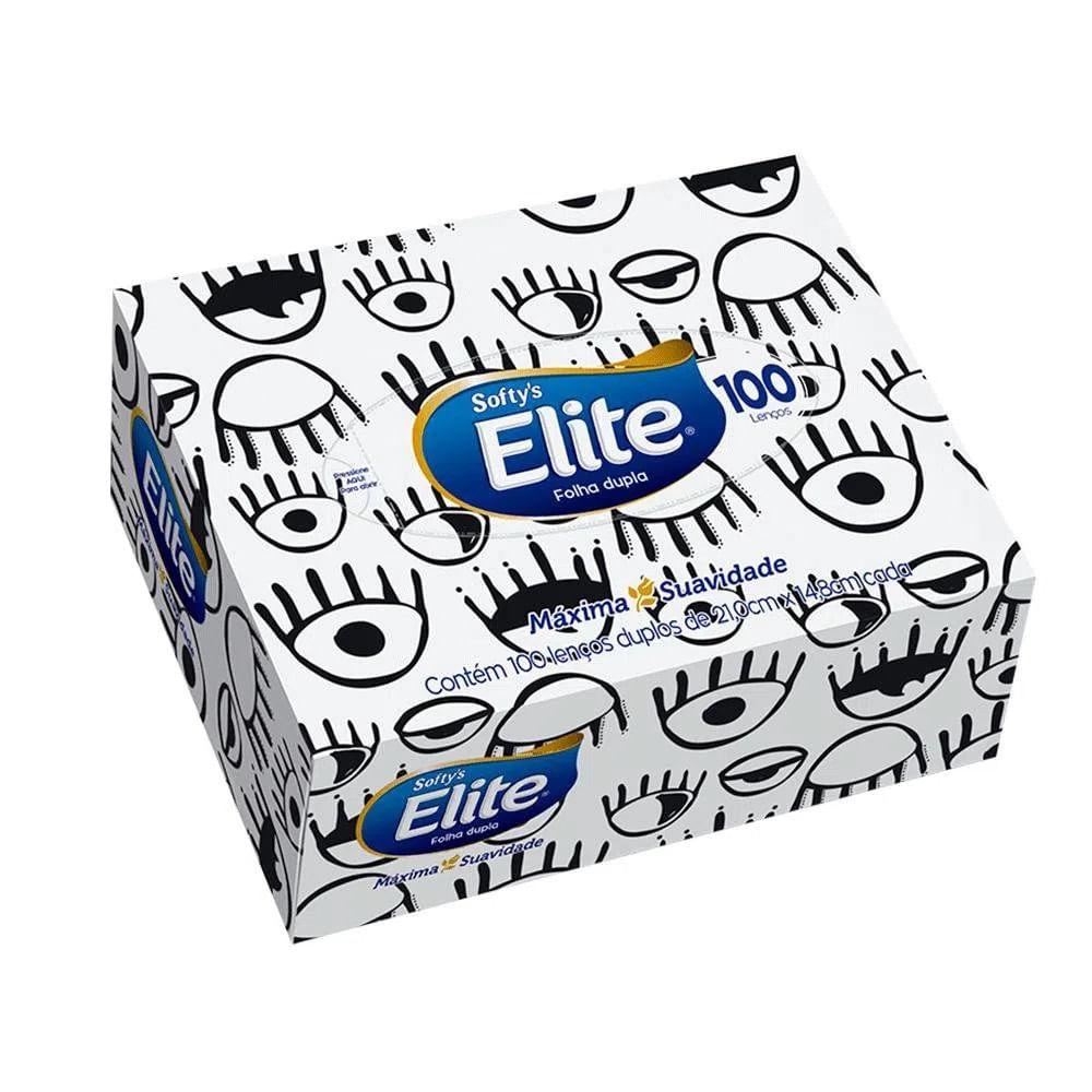 Lenço De Papel Folha Dupla Elite Softy's Máxima Suavidade 100 Unidades - 2