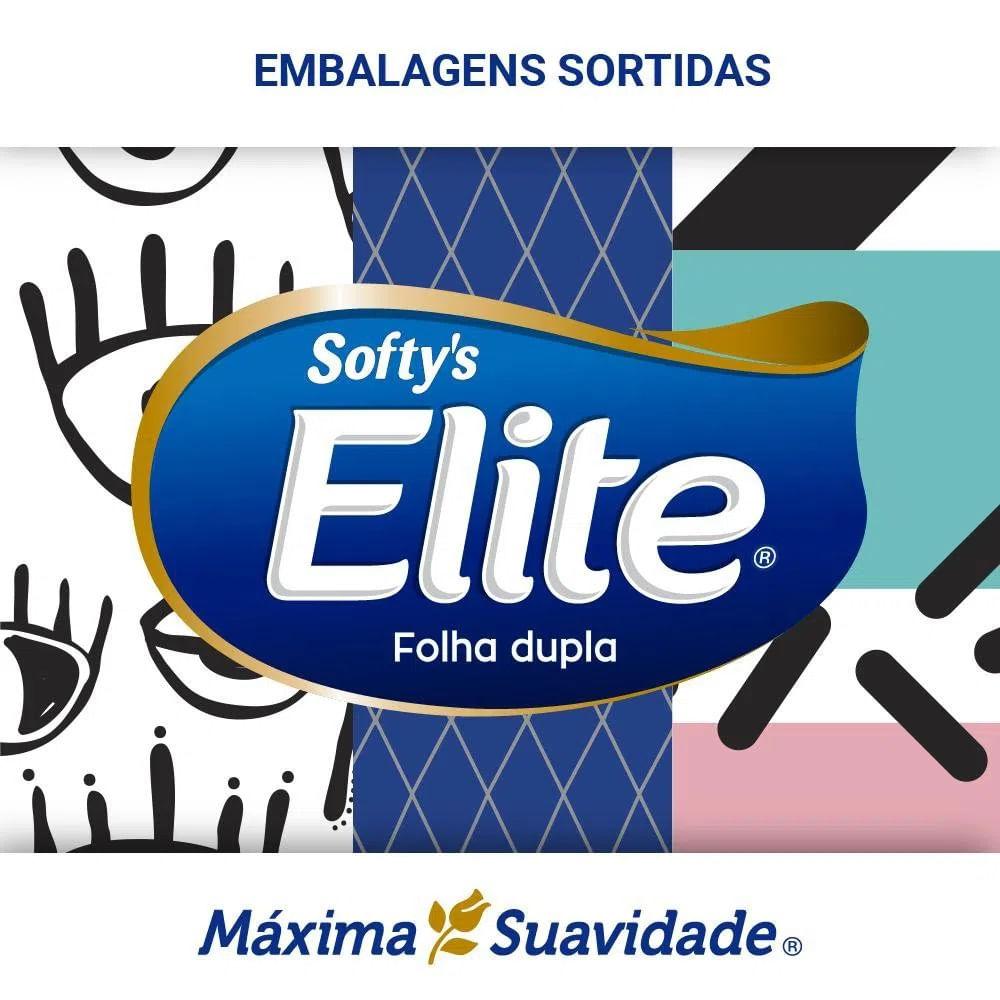 Lenço De Papel Folha Dupla Elite Softy's Máxima Suavidade 100 Unidades - 3