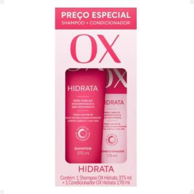 Kit OX Hidrata Shampoo 375ml + Condicionador 170ml