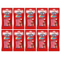 Kit 10 Bala Fini Tubes Morango 80g - 1