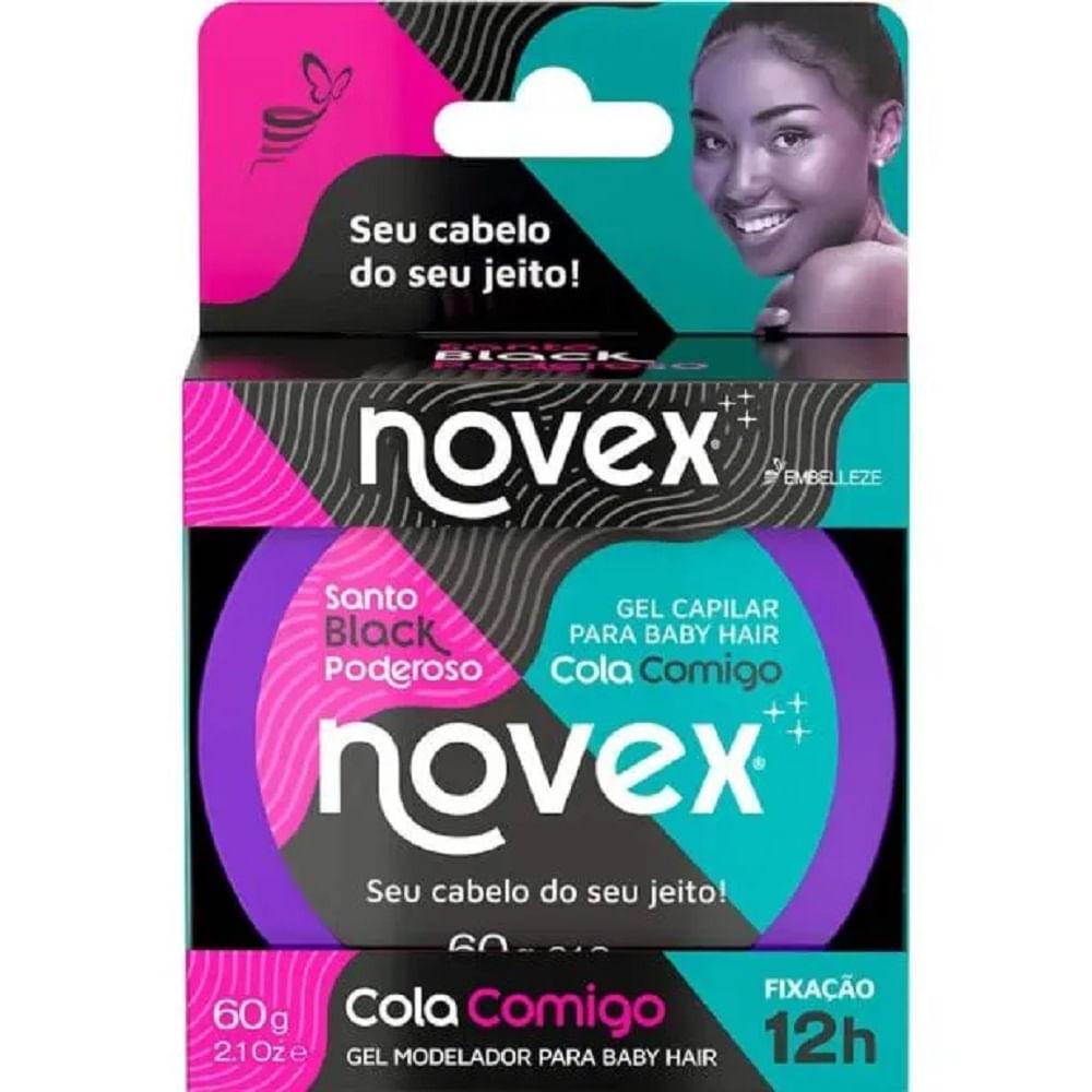 Gel Para Cabelo Novex Santo Black Poderoso Cola Comigo 60g - 1