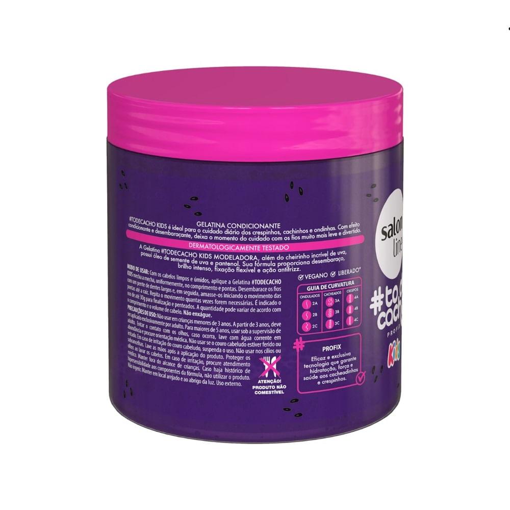 Gelatina Modeladora Salon Line Kids To de Cachos Uva 550g - 2