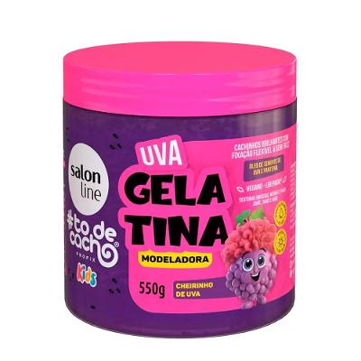 Gelatina Modeladora Salon Line Kids To de Cachos Uva 550g