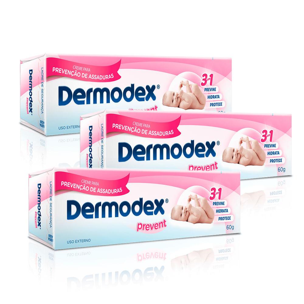 Kit com 3 Dermodex Prevent 60g cada - 1