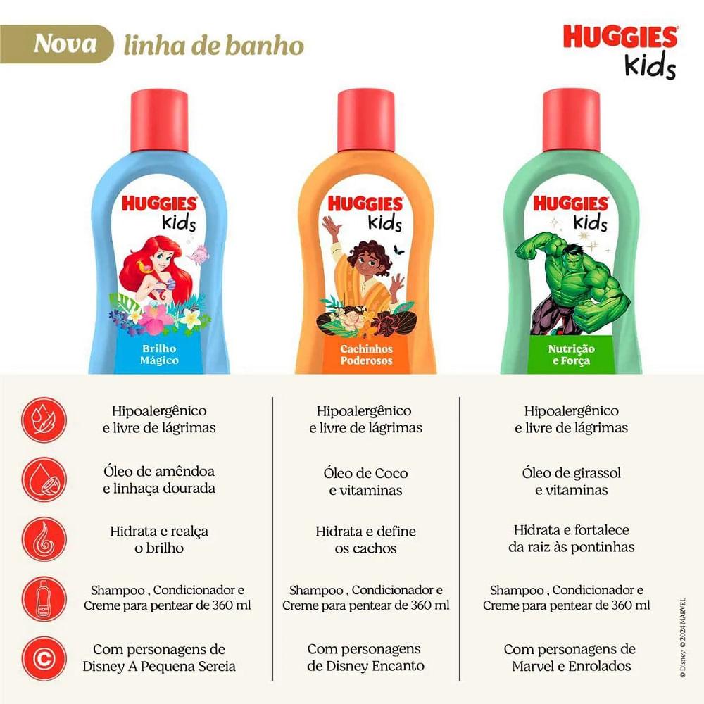 Shampoo Huggies Kids Cachinhos Poderosos 360ml - 9