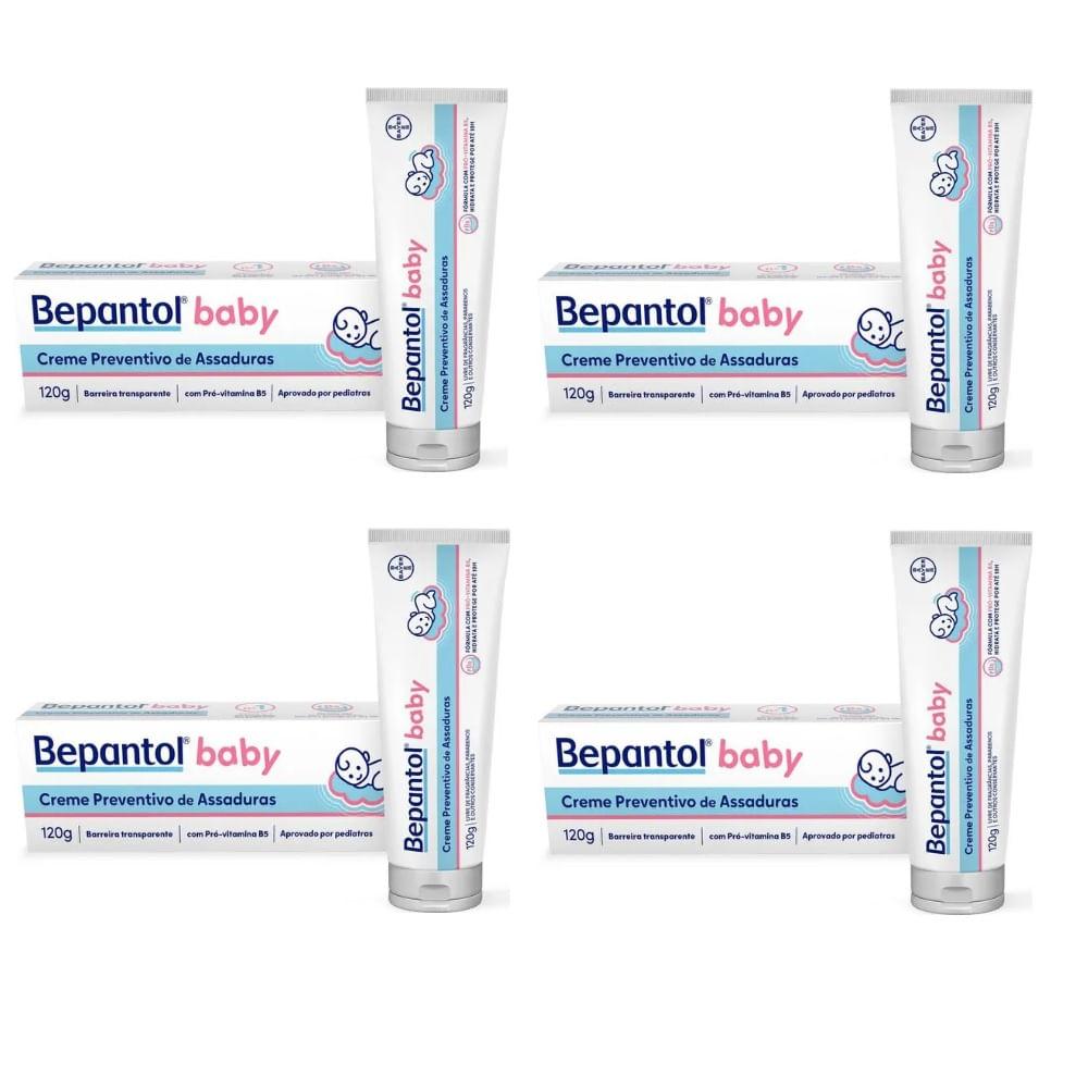 Kit 4 Creme para Assaduras Bepantol Baby 120g Cada - 1