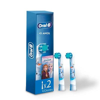 Refil Escova de Dente Elétrica Oral B Pro Kids Disney Frozen 2 Unidades