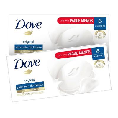 Kit 2 Sabonete em Barra Dove Original 6 unidades 90g
