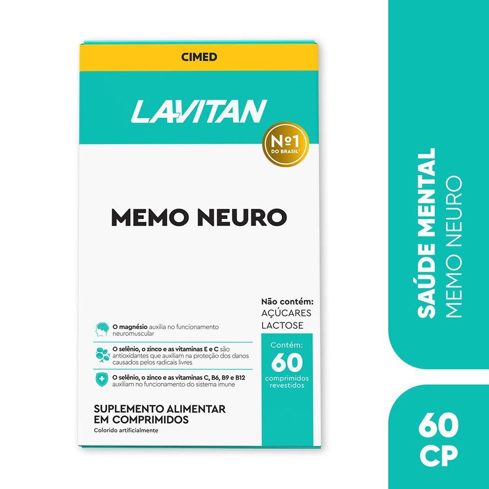Suplemento Alimentar Lavitan Memo Neuro Com 60 Comprimidos - 1