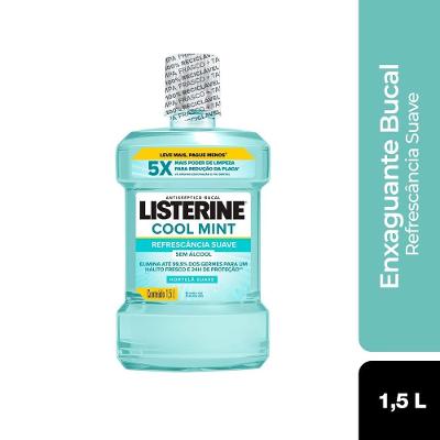 Enxaguante Bucal Listerine Cool Mint Refrescância Intensa 1,5L