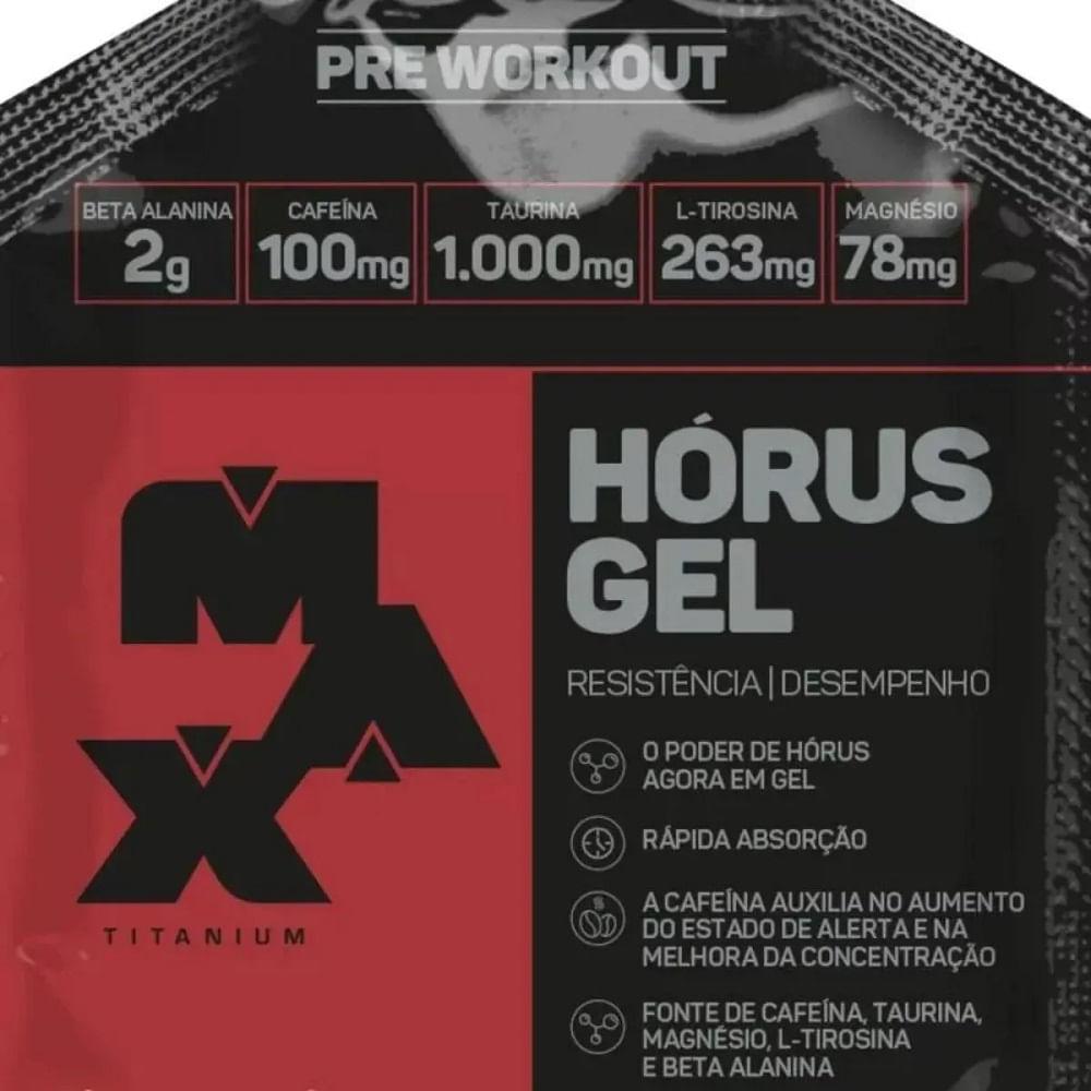 Pré Treino Max Titanium Horus Gel Sabor Frutas Vermelhas 30g - 2
