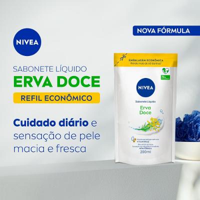 Sabonete Líquido Nivea Erva Doce Refil 200ml