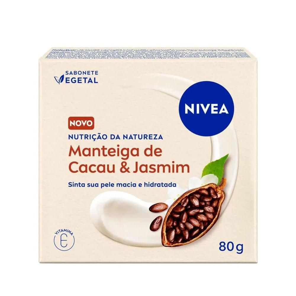 Sabonete Vegetal Nivea Nutrição da Natureza Manteiga de Cacau & Jasmim 80g - 1