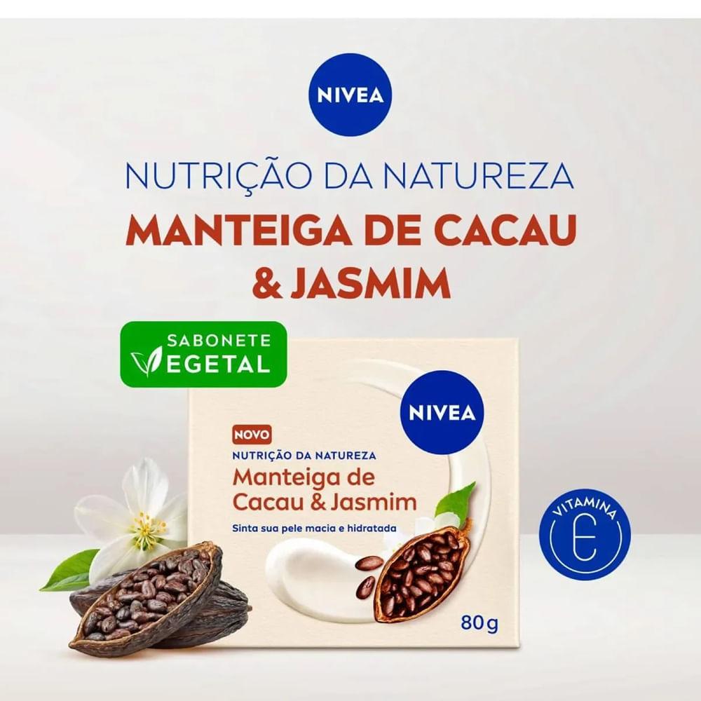 Sabonete Vegetal Nivea Nutrição da Natureza Manteiga de Cacau & Jasmim 80g - 3