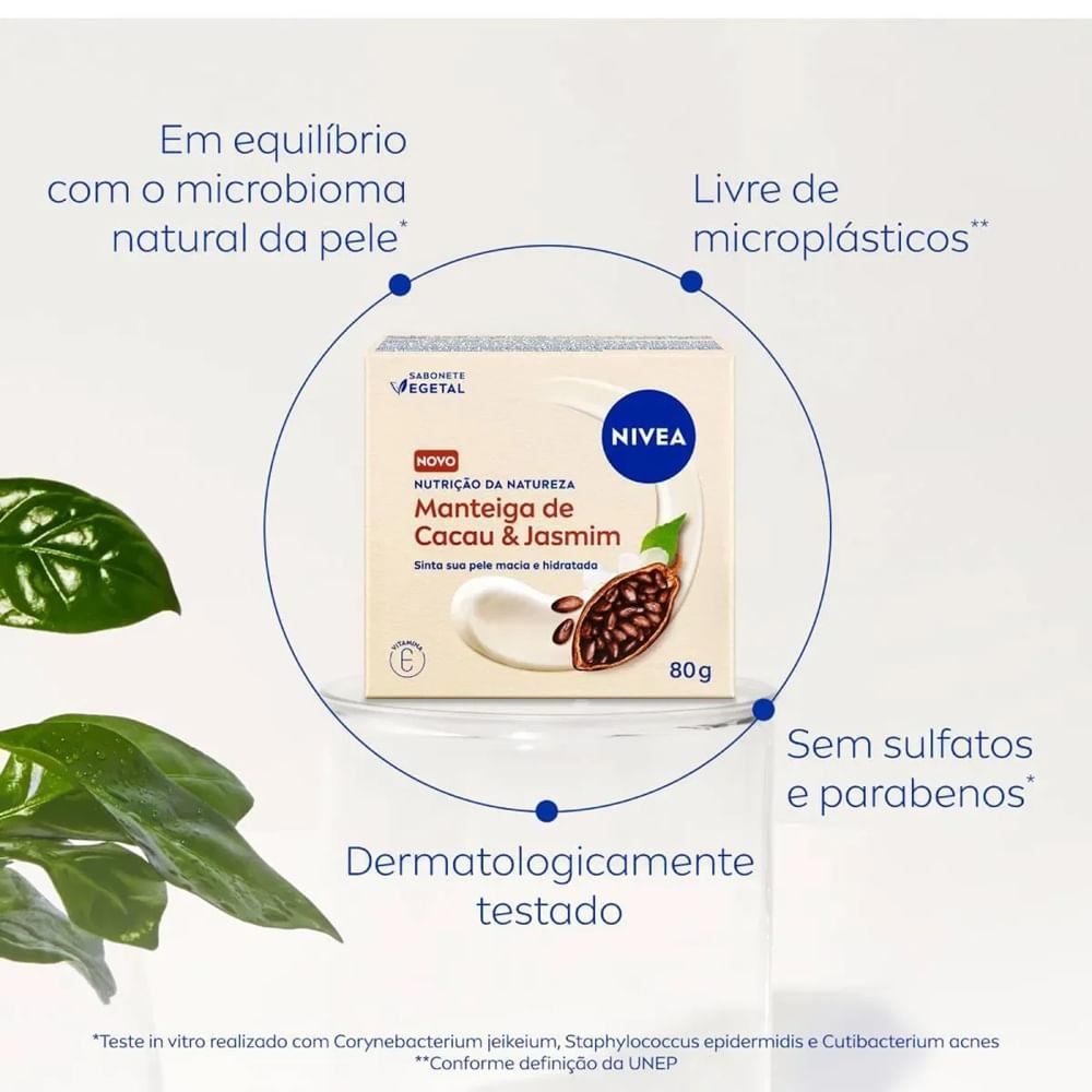 Sabonete Vegetal Nivea Nutrição da Natureza Manteiga de Cacau & Jasmim 80g - 5