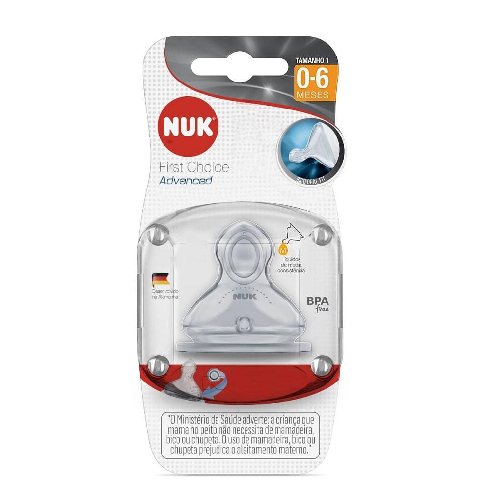 Bico Mamadeira Nuk Silicone First Choice Advanced Média Consistência S1 - 2