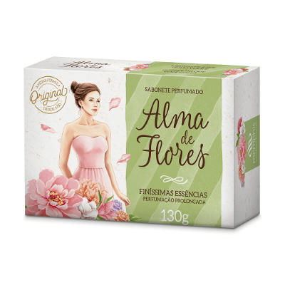 Sabonete alma de flores clássico 130g