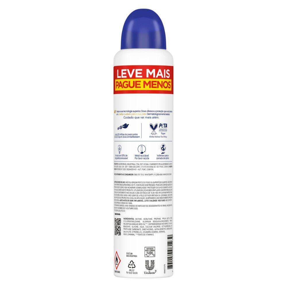 Desodorante Antitranspirante Aerosol Dove Original 250ml - 2
