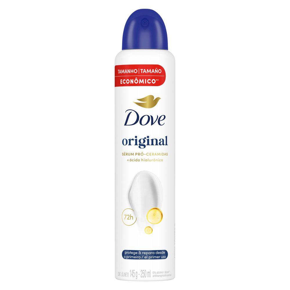 Desodorante Antitranspirante Aerosol Dove Original 250ml - 7