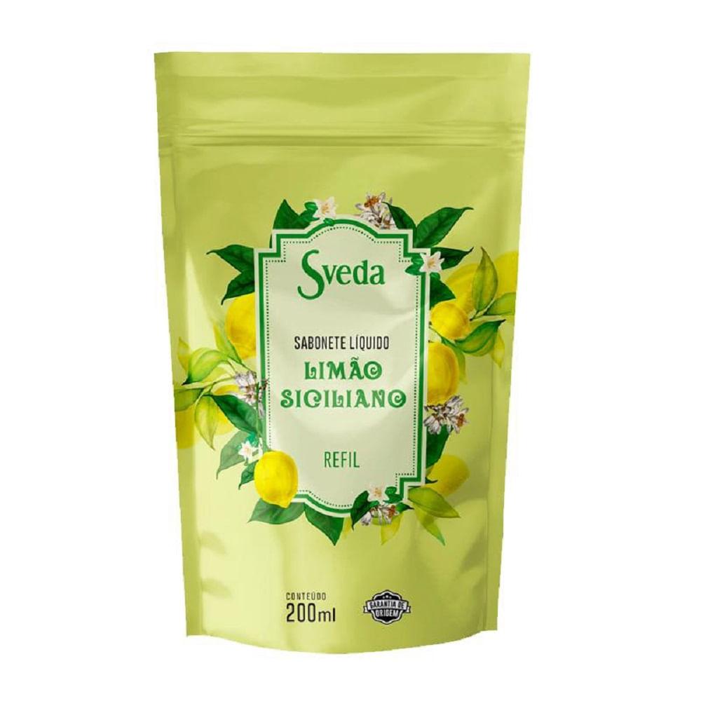 Refil Sabonete Líquido Sveda Limão Siciliano 200ml - 1