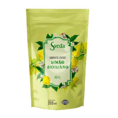 Refil Sabonete Líquido Sveda Limão Siciliano 200ml