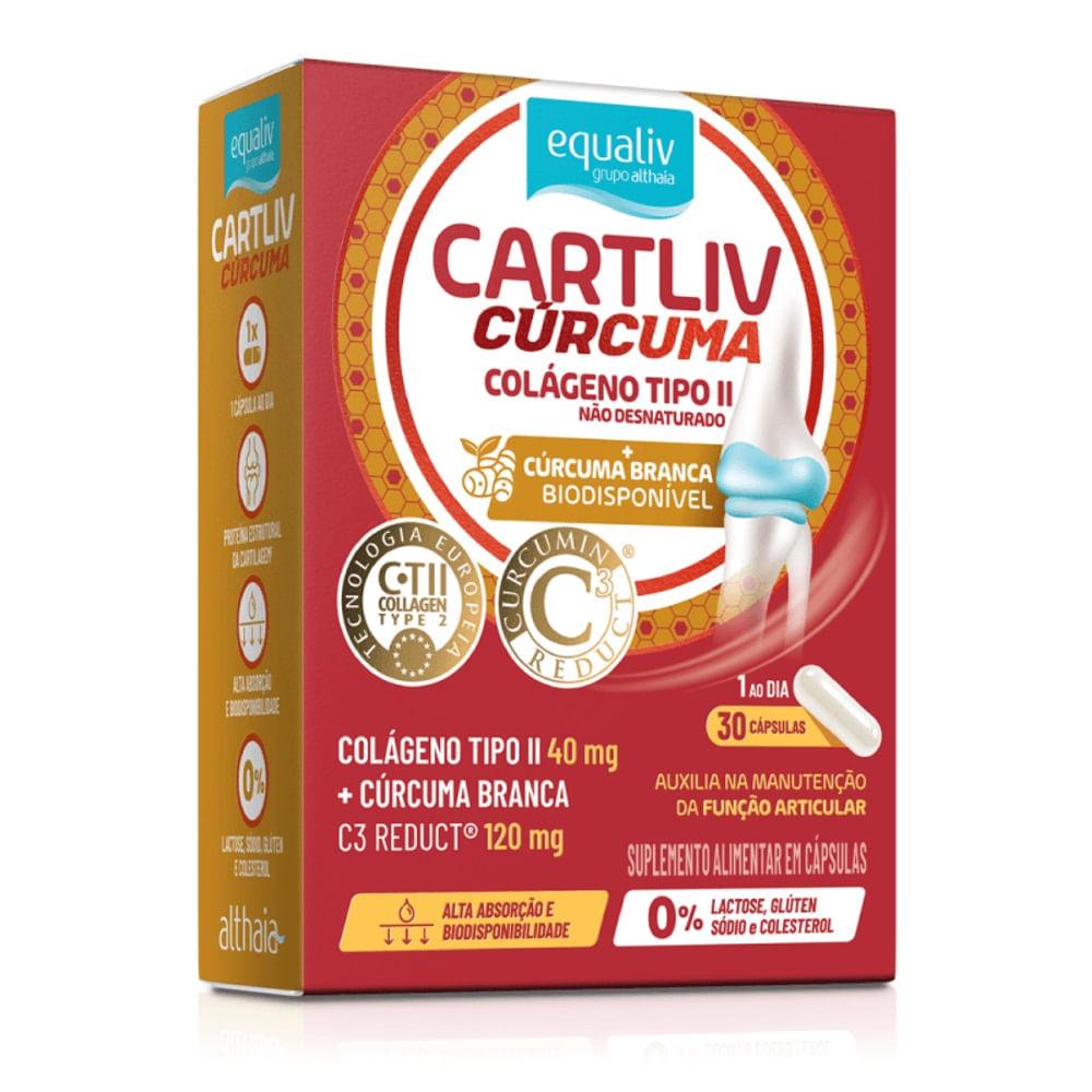 Suplemento Alimentar Cartliv Cúrcuma Equaliv 30 Cápsulas - 1