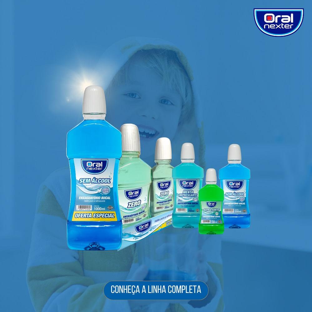 Enxaguante Bucal Oral Nexter Menta Suave Sem Álcool 100ml - 4