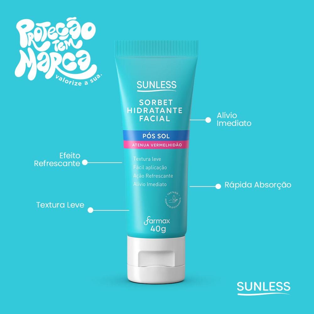 Hidratante Facial Sunless Sorbet Pós Sol 40g - 3