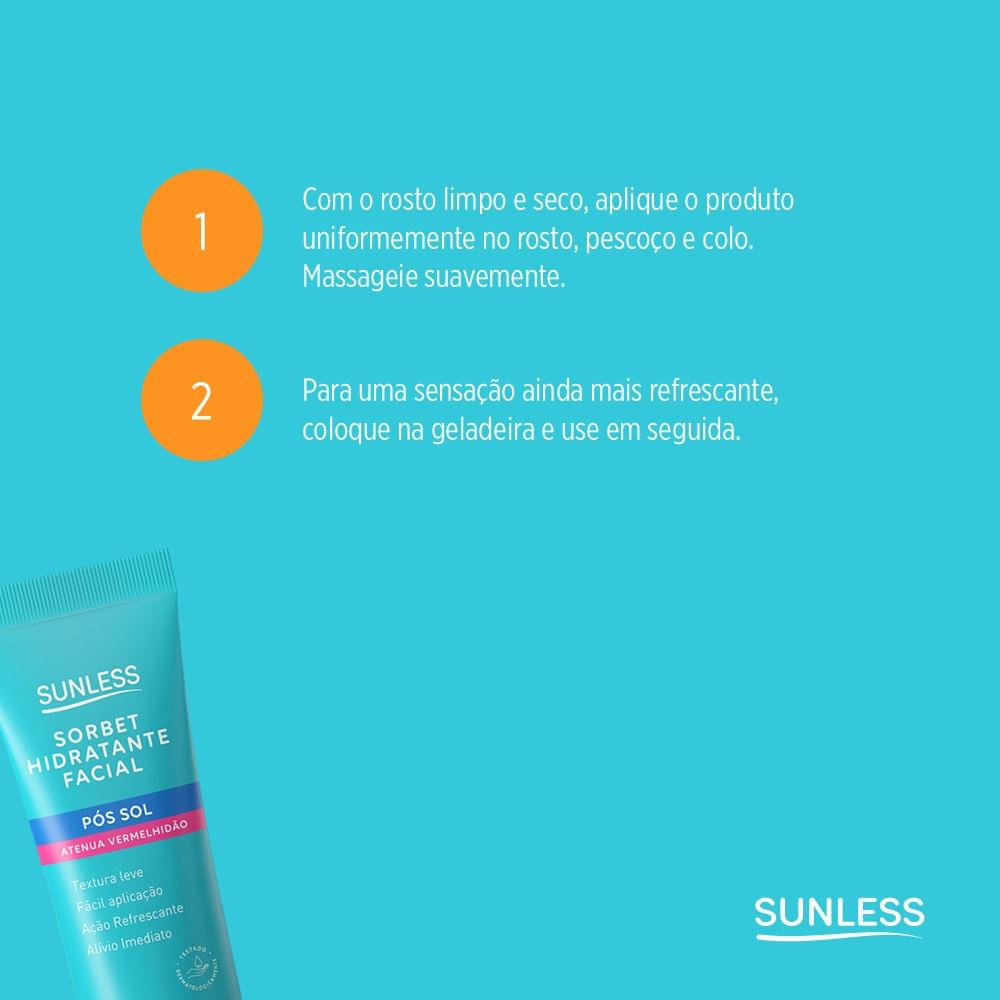 Hidratante Facial Sunless Sorbet Pós Sol 40g - 4