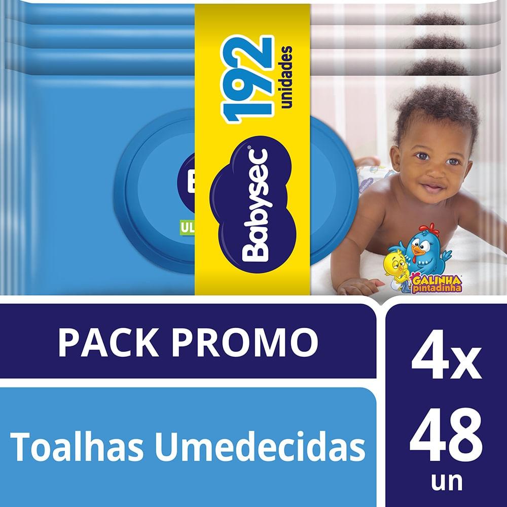 Lenço Umedecido Babysec Galinha Pintadinha Ultrafresh 192 Unidades - 1