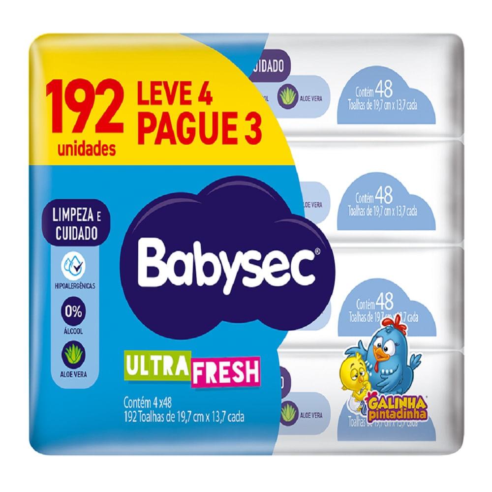 Lenço Umedecido Babysec Galinha Pintadinha Ultrafresh 192 Unidades - 2