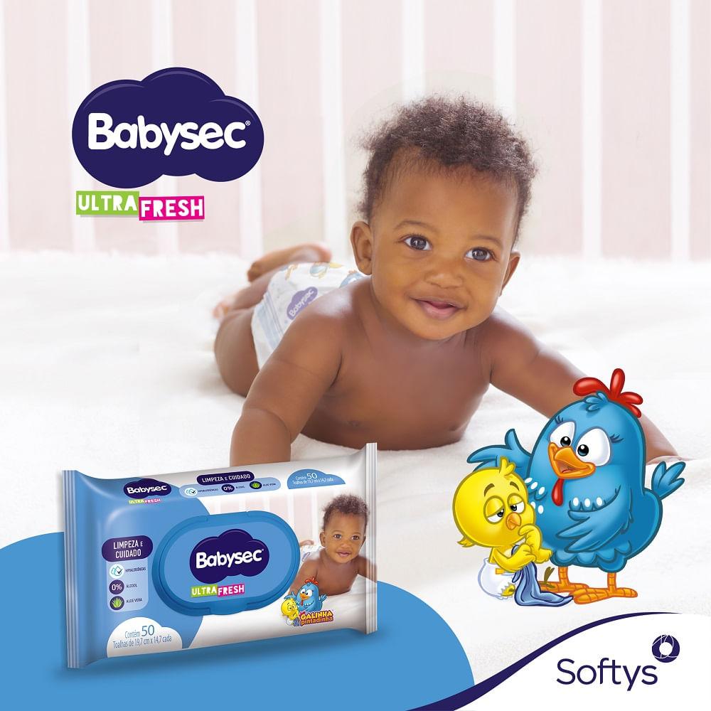 Lenço Umedecido Babysec Galinha Pintadinha Ultrafresh 192 Unidades - 3
