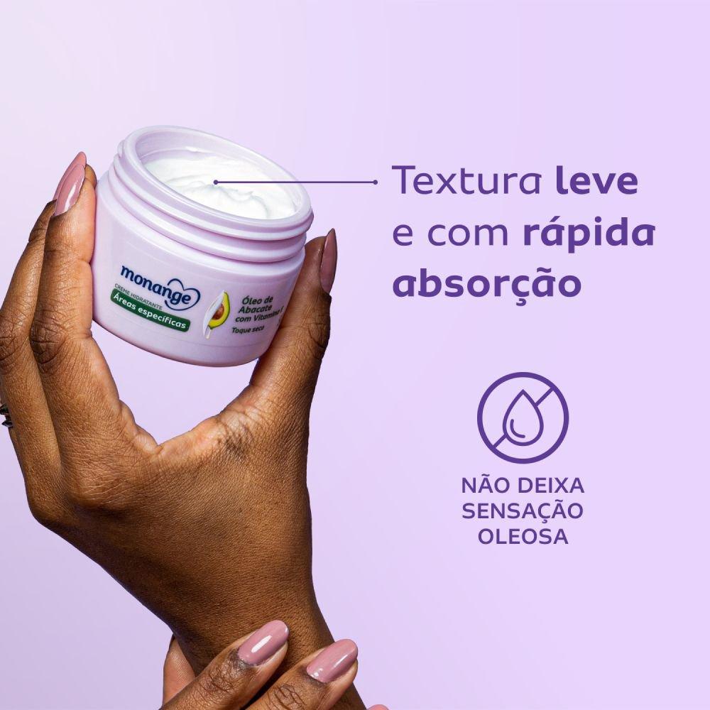 Creme Hidratante para Áreas Específicas Monange Óleo de Abacate com Vitamina E 50g - 3