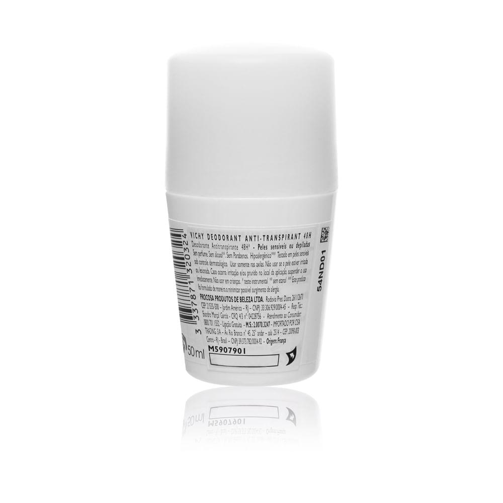Desodorante 48h Vichy Peles Sensíveis Roll-On 50ml - 2