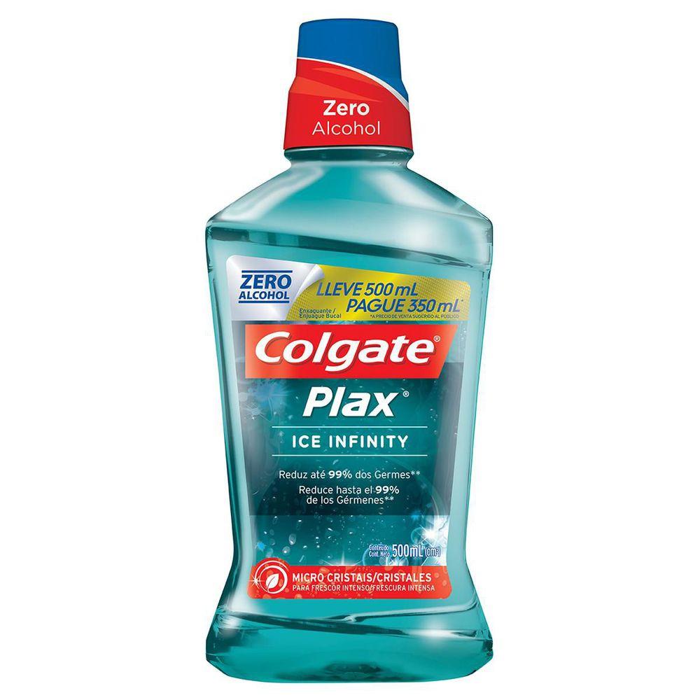 Solução Bucal Colgate Plax Ice Infinity Leve500 Pague350ml - 1