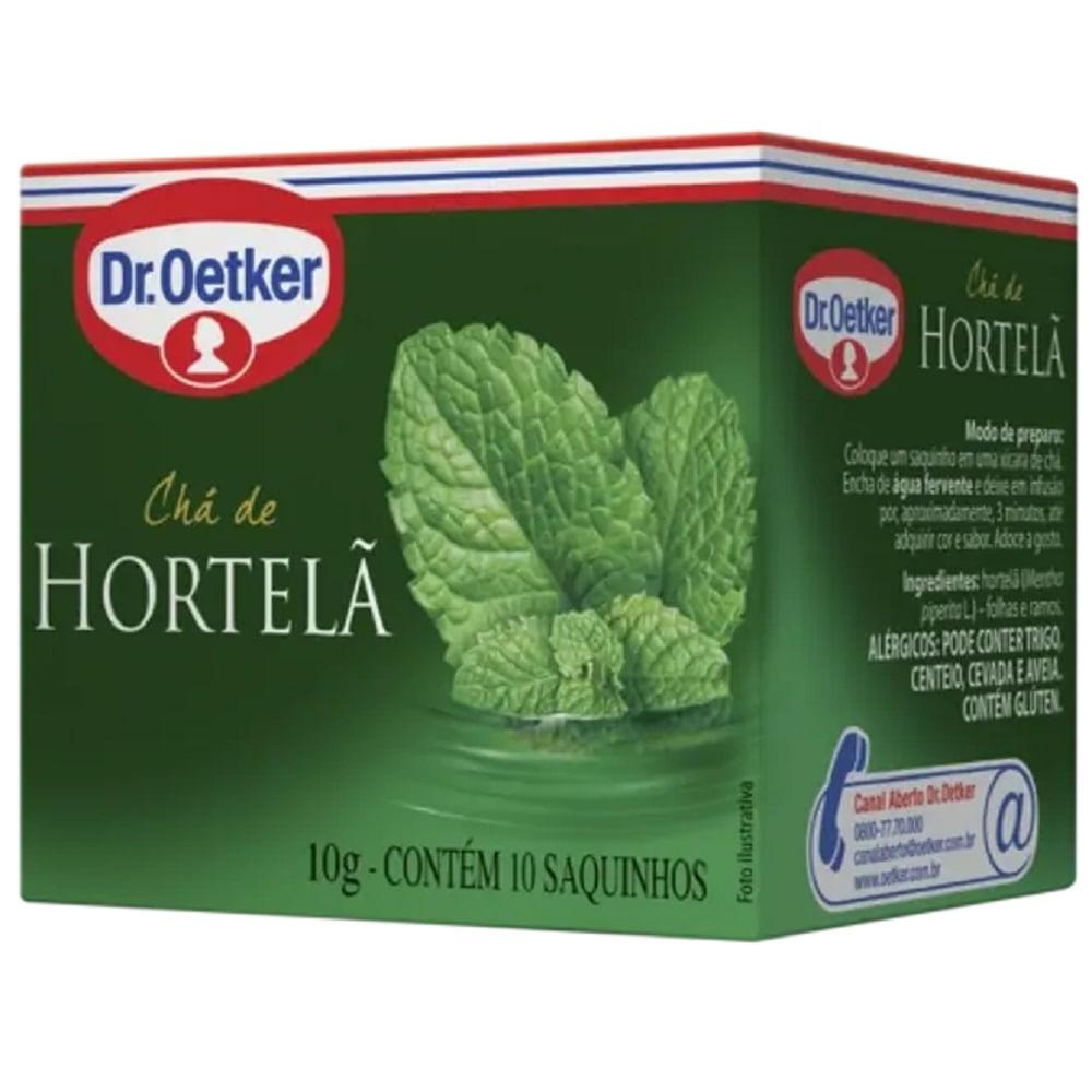 Chá Dr. Oetker Sabor Hortelã 10g com 10 Unidades - 1