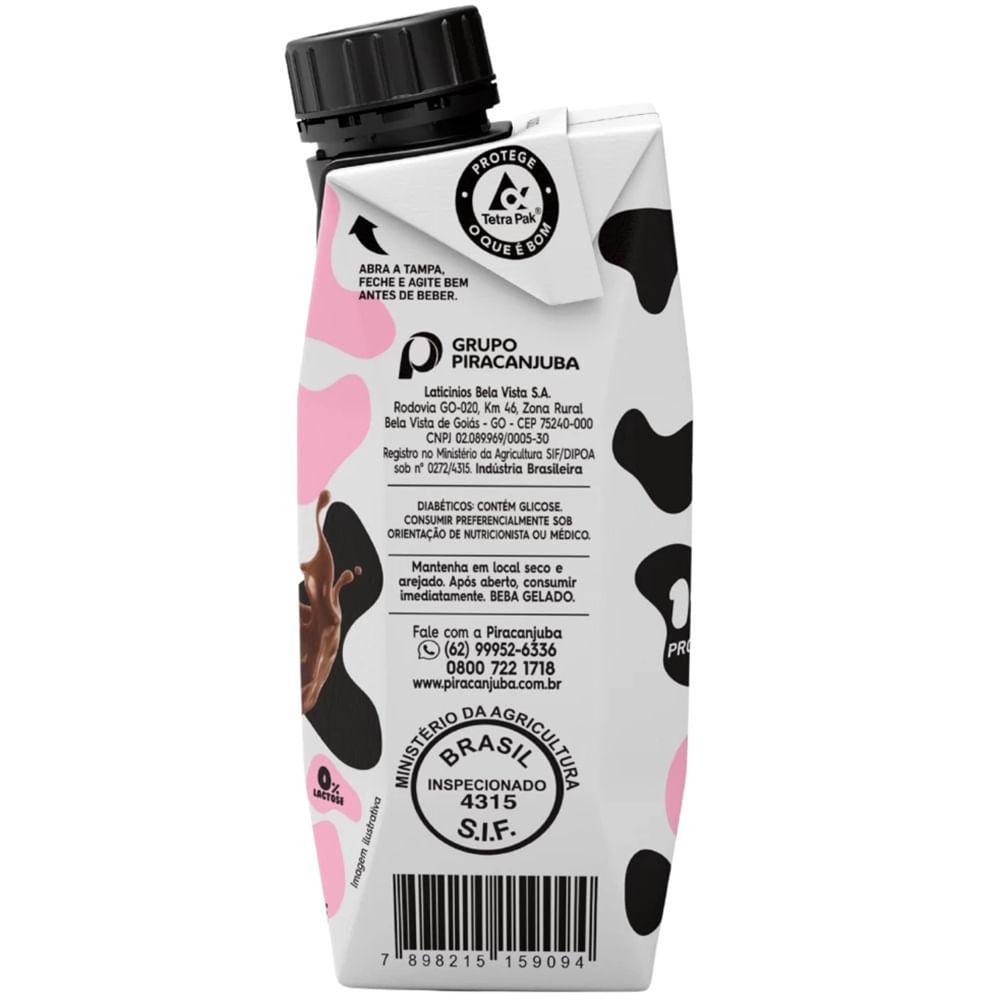 Bebida Láctea Milky Moo Pandora Sabor Chocolate Com Avelã e Brigadeiro Branco 250ml - 2