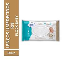 Lenço Umedecido Flock Baby Algodão e Água 50 Unidades - 1