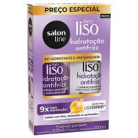 Kit Salon Line Liso Antifrizz Hidratação Shampoo 300ml + Condicionador 200ml - 1