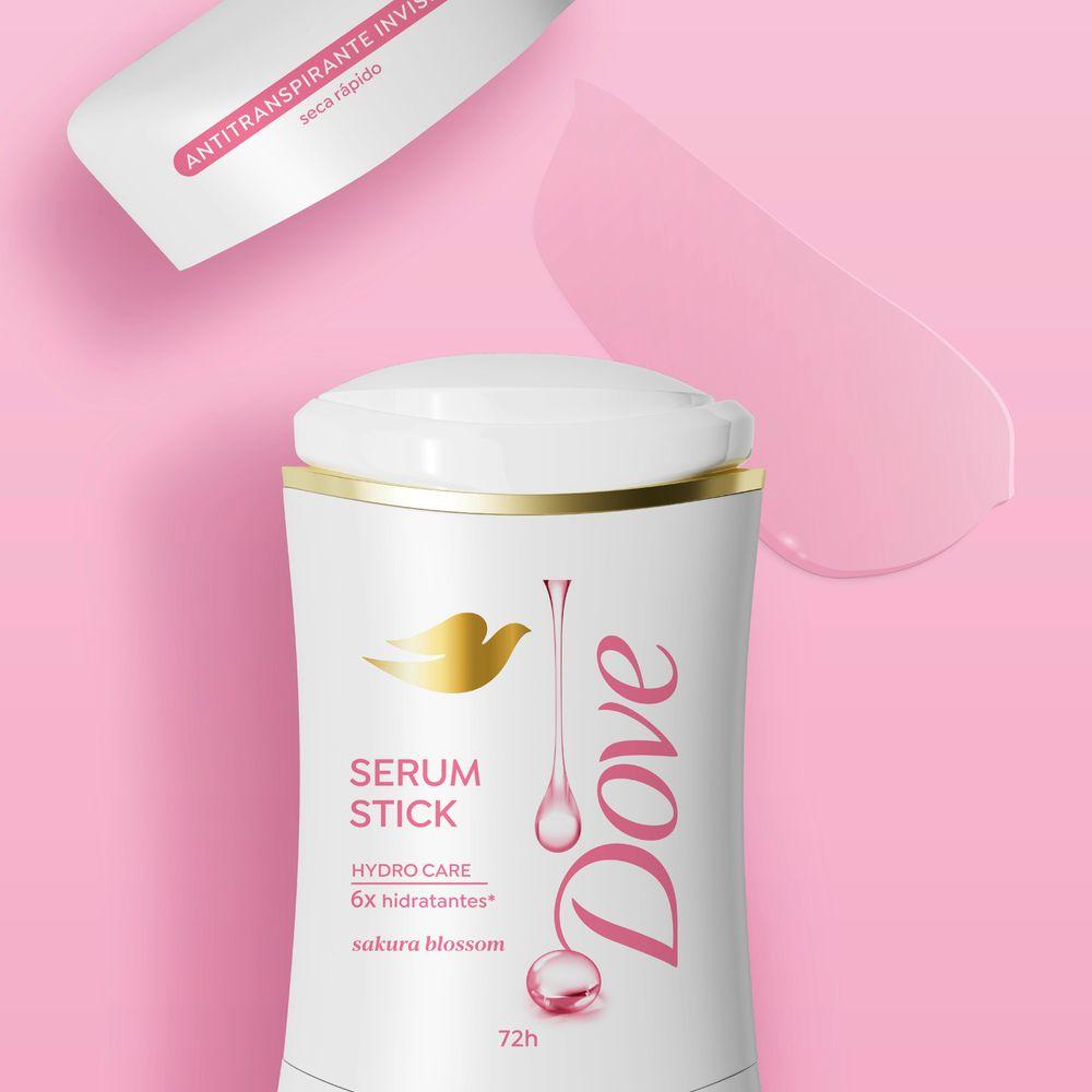 Desodorante Antitranspirante Dove Serum Stick Sakura Blossom 45g - 3