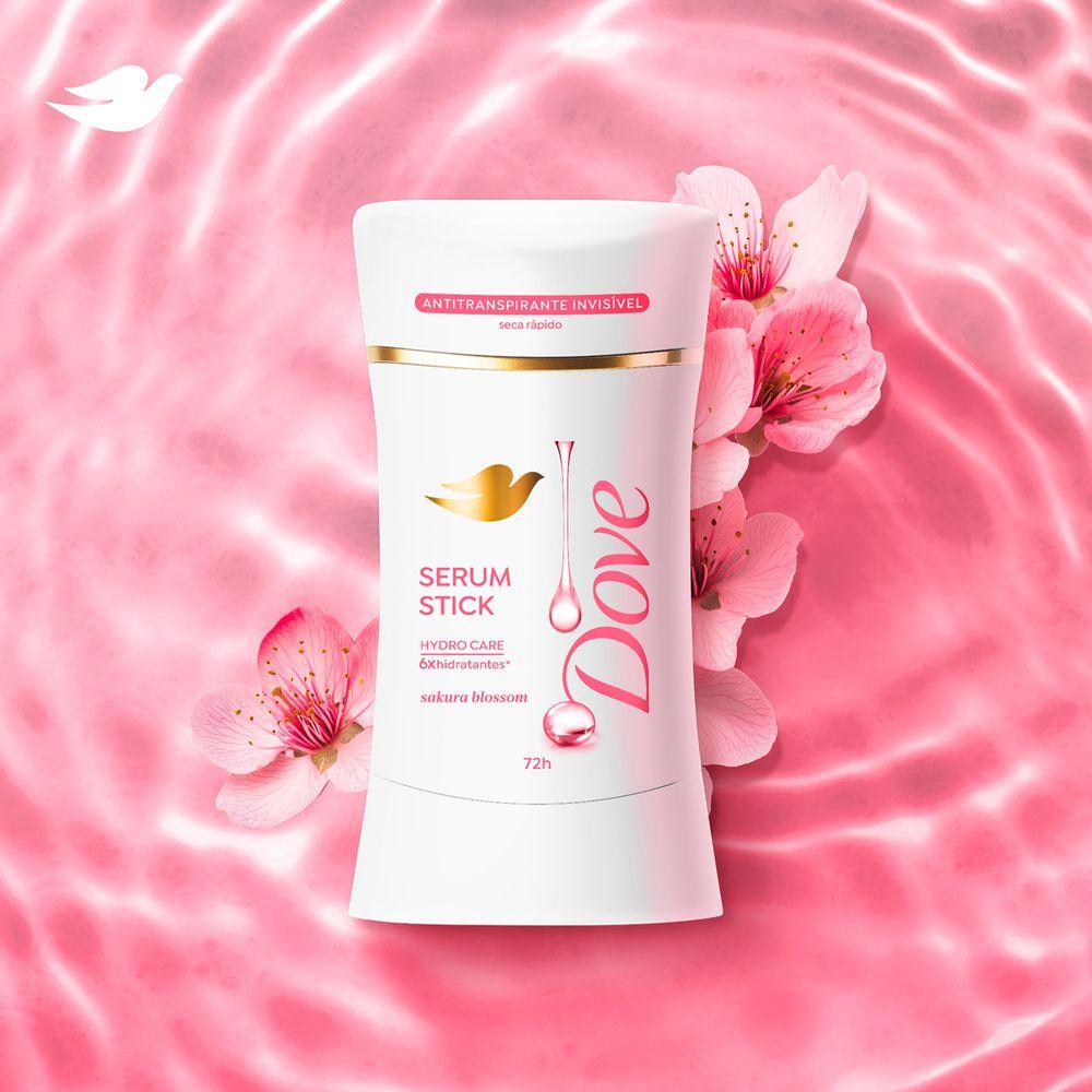 Desodorante Antitranspirante Dove Serum Stick Sakura Blossom 45g - 4
