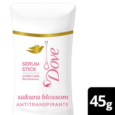 Desodorante Antitranspirante Dove Serum Stick Sakura Blossom 45g