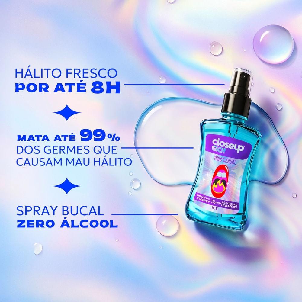 Enxaguante Bucal em Spray Closeup Go Ice Sem Álcool 35ml - 3