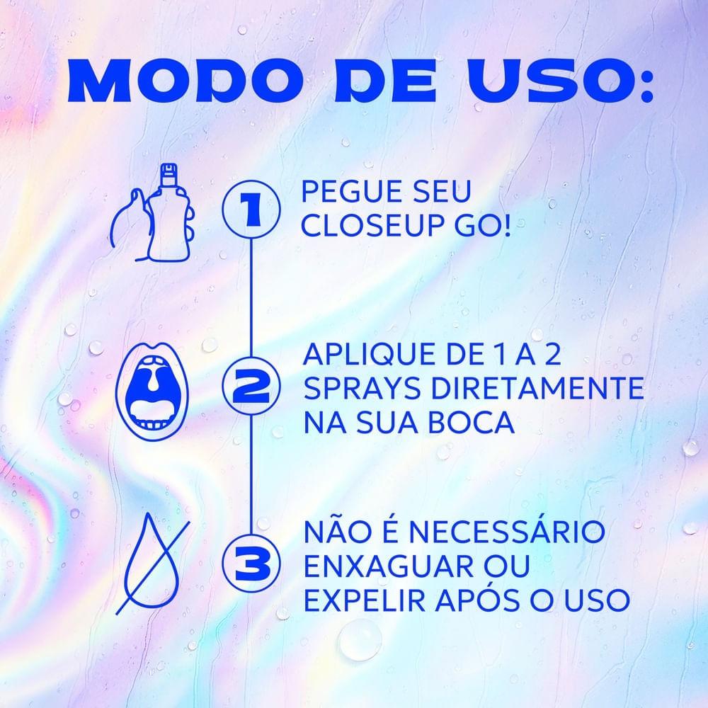 Enxaguante Bucal em Spray Closeup Go Ice Sem Álcool 35ml - 5