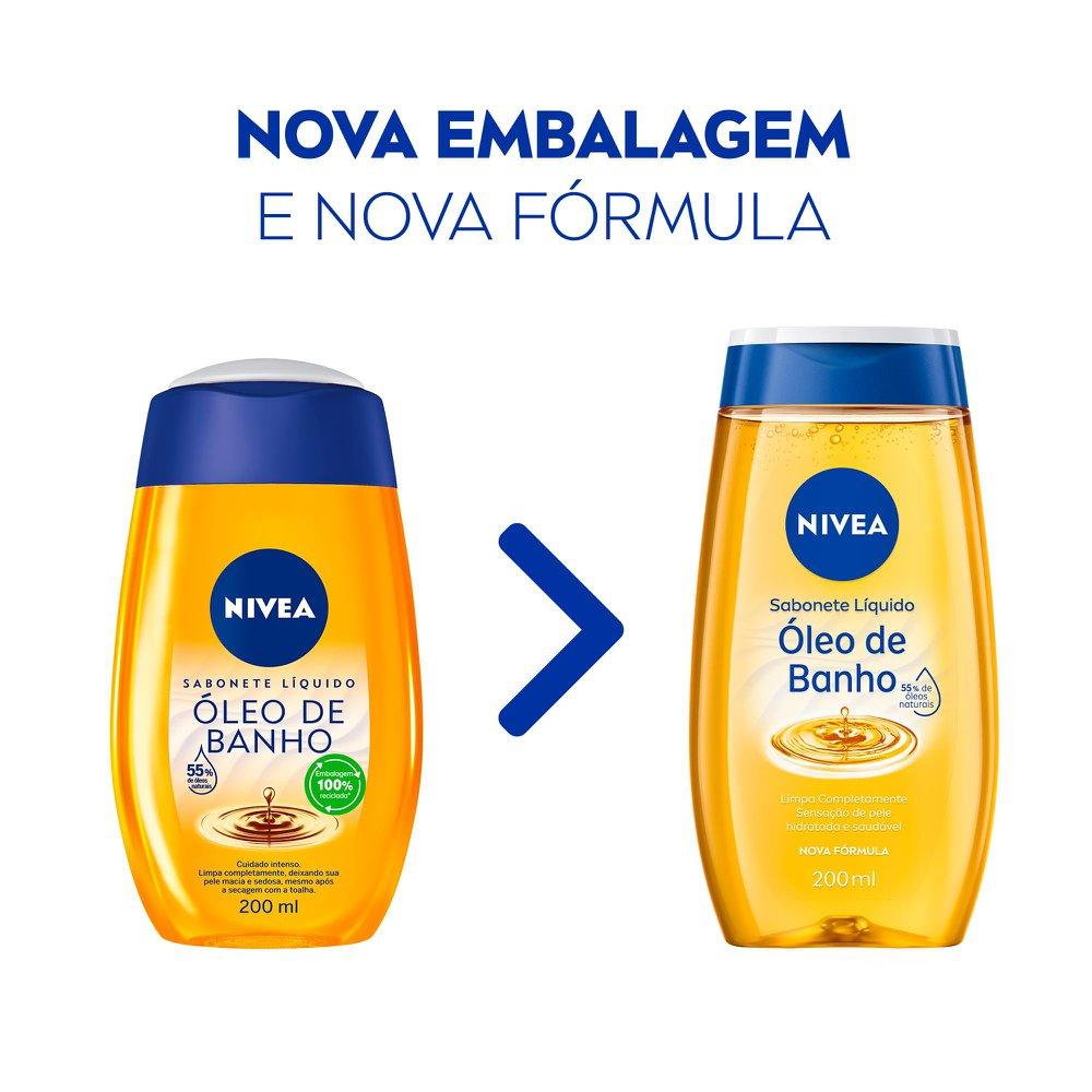 Sabonete Líquido Corporal Nivea Óleo de Banho 200ml - 3