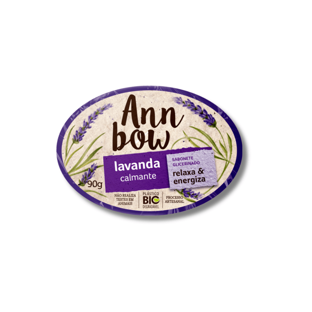 Sabonete Ann Bow Glicerinado Lavanda Calmante 90g - 1
