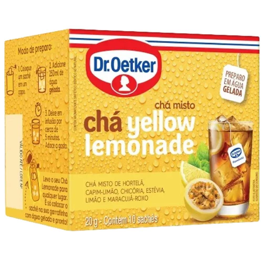 Chá Misto Dr. Oetker Yellow Lemonade 20g com 10 Unidades - 1