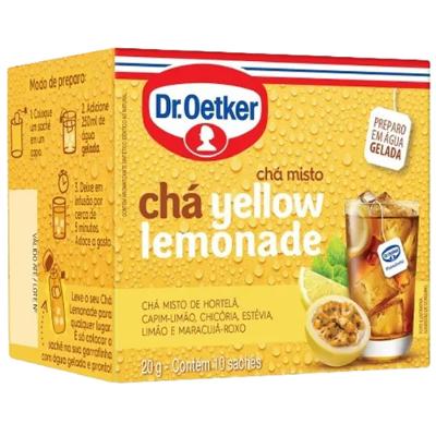 Chá Misto Dr. Oetker Yellow Lemonade 20g com 10 Unidades